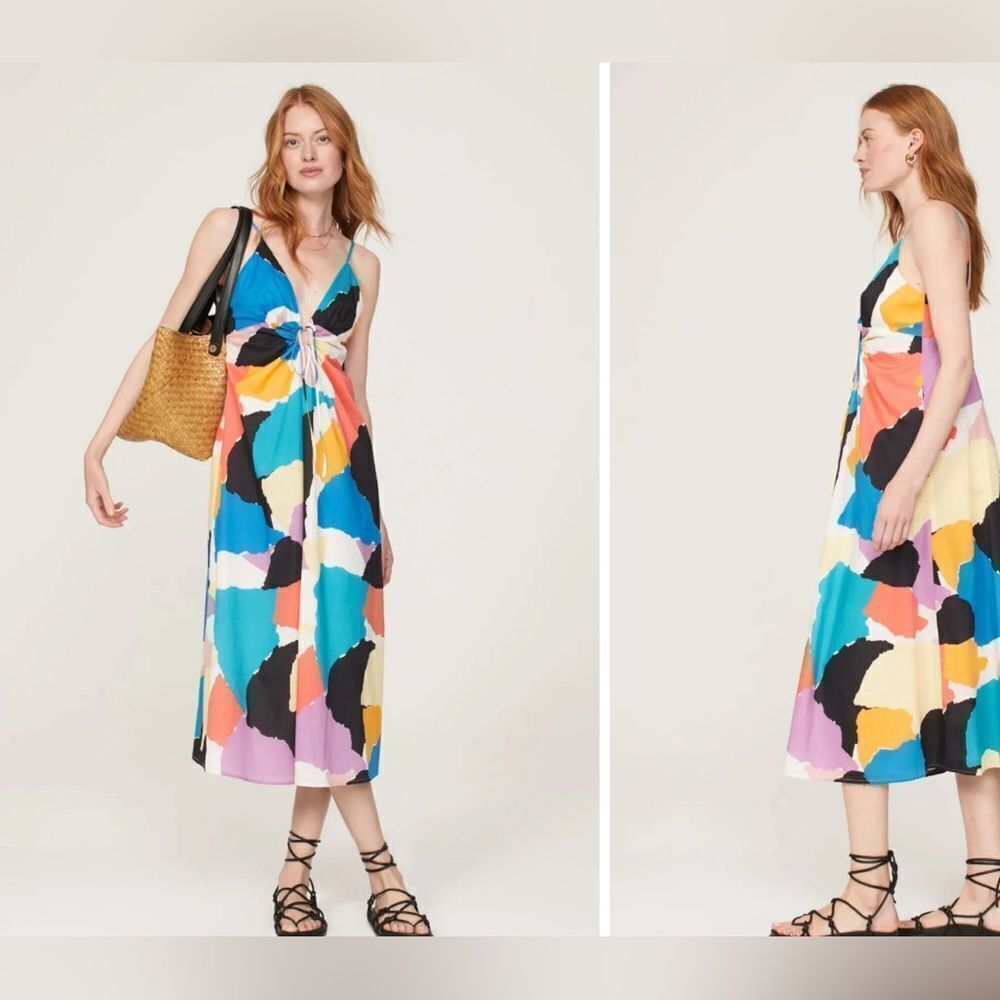 Rails Sabina women’s small summer colorblock colorful midi maximalist dopamine